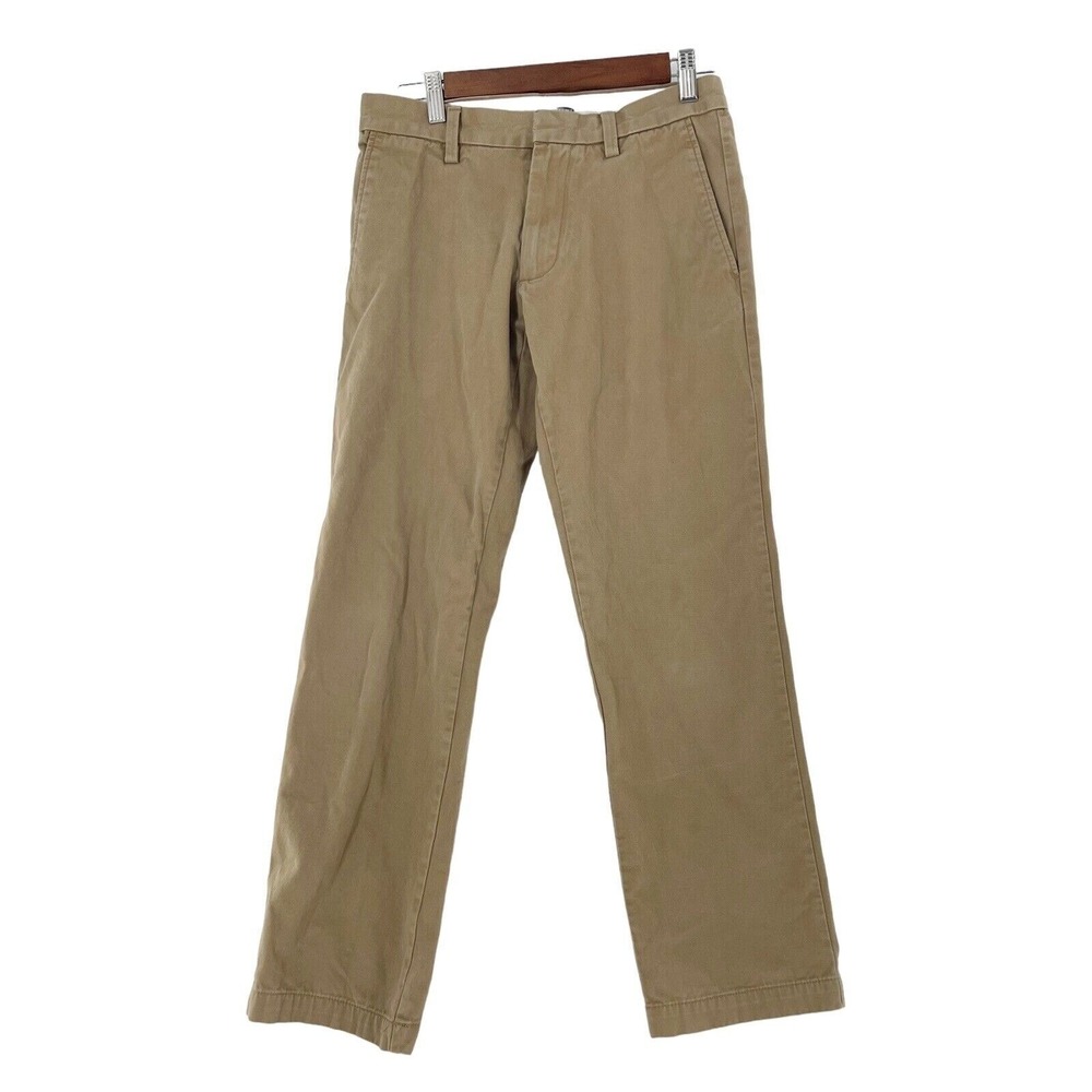 Old Navy Mens Khaki Straight Fit Chino Pants Size 30x29 Cotton Office Preppy